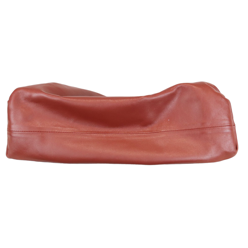 Butter Calf the Pouch Oversized Clutch Rust