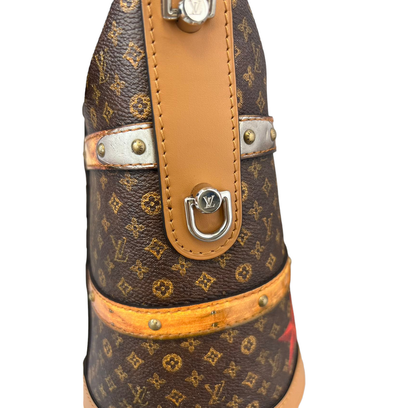 Louis Vuitton Duffle Bag Monogram Time Trunk Brown Multicolor