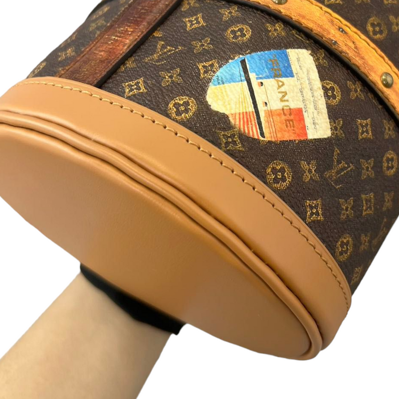 Louis Vuitton Duffle Bag Monogram Time Trunk Brown Multicolor