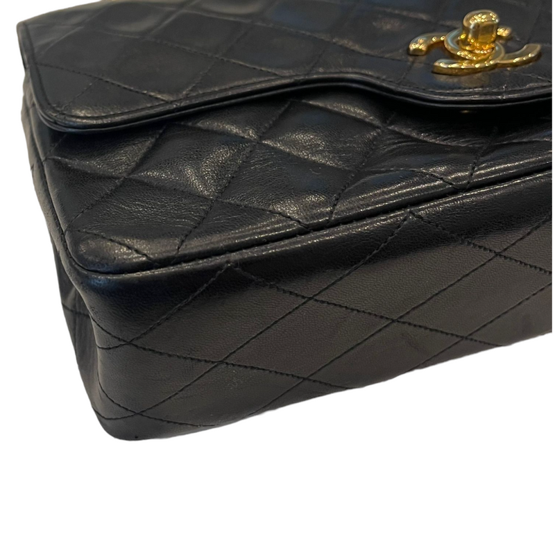 Semi-Circle Black Quilted Lambskin Paris Limited Edition