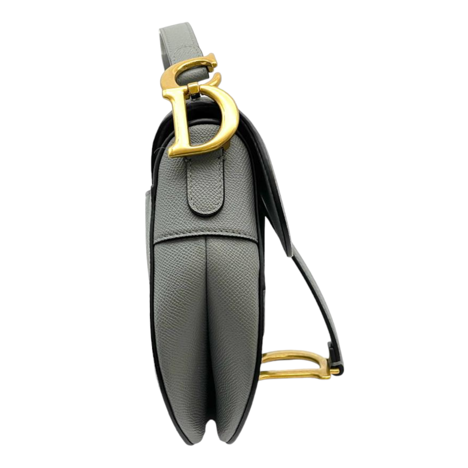 Christian Dior Grained Calfskin Saddle Bag Grey GHW – Bag Christian Dior Grained Calfskin Saddle Bag Grey GHW – Bag