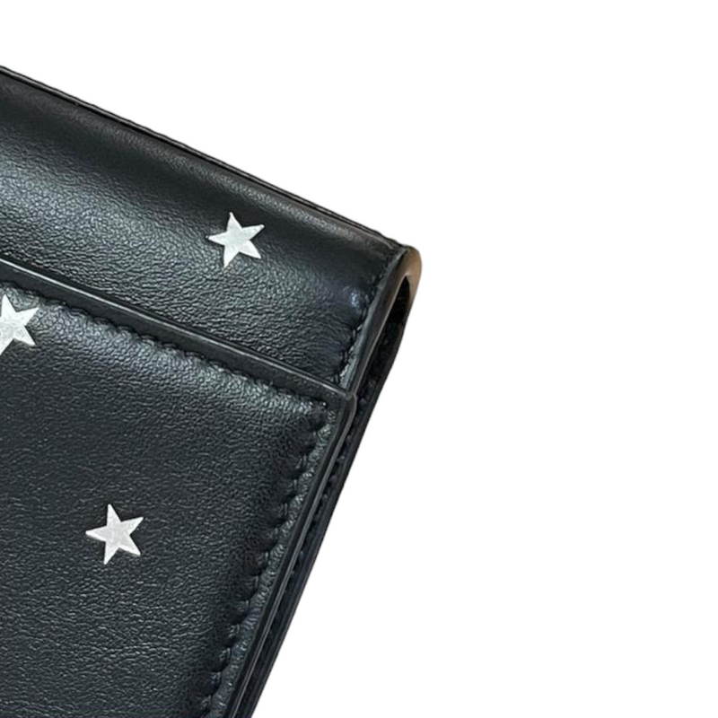 Star Studded Monogram Small Kate Satchel Black