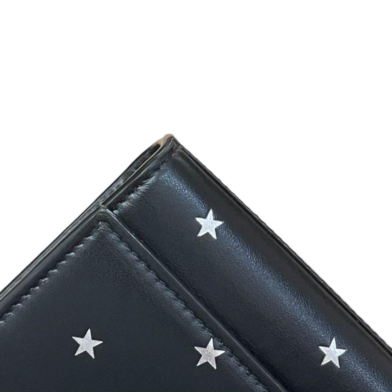 Star Studded Monogram Small Kate Satchel Black