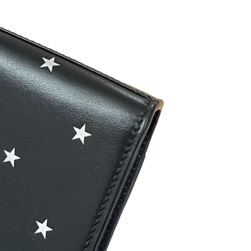 Star Studded Monogram Small Kate Satchel Black