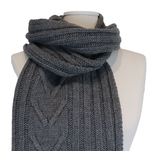 Men’s Wool Scarf Grey