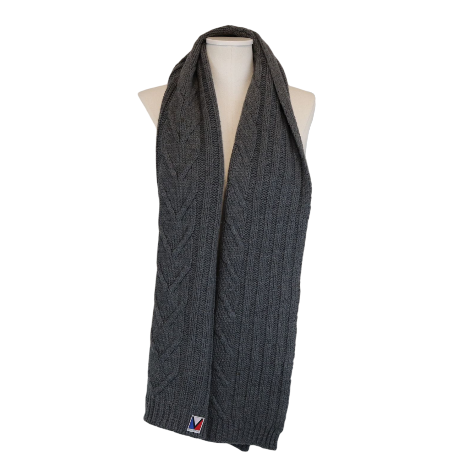 Wool scarf & pocket square Louis Vuitton Grey in Wool - 35790081
