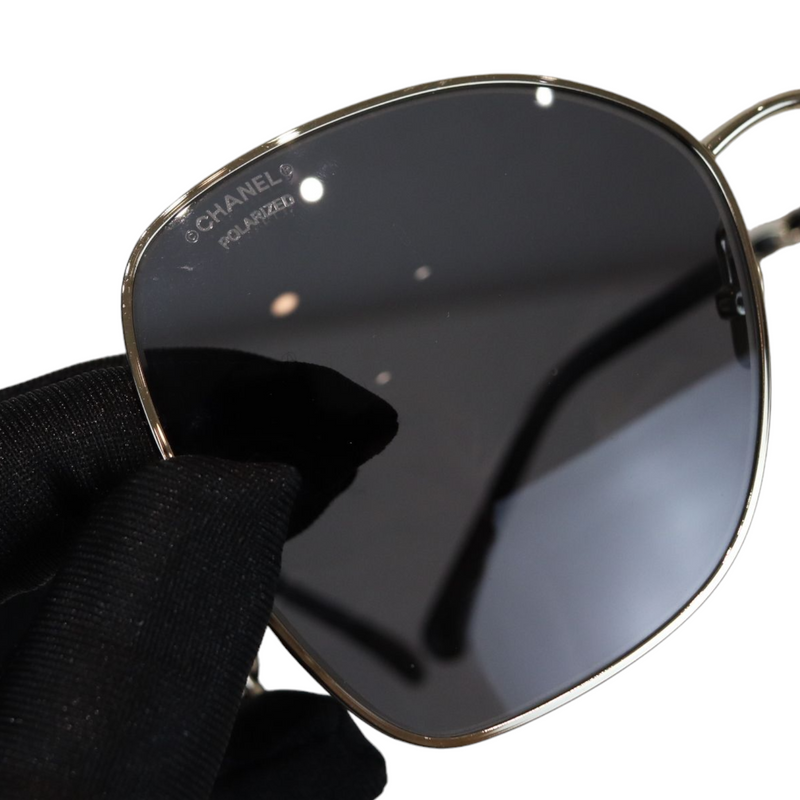 Sunglasses with Chain Gold and Black