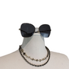 Sunglasses with Chain Gold and Black