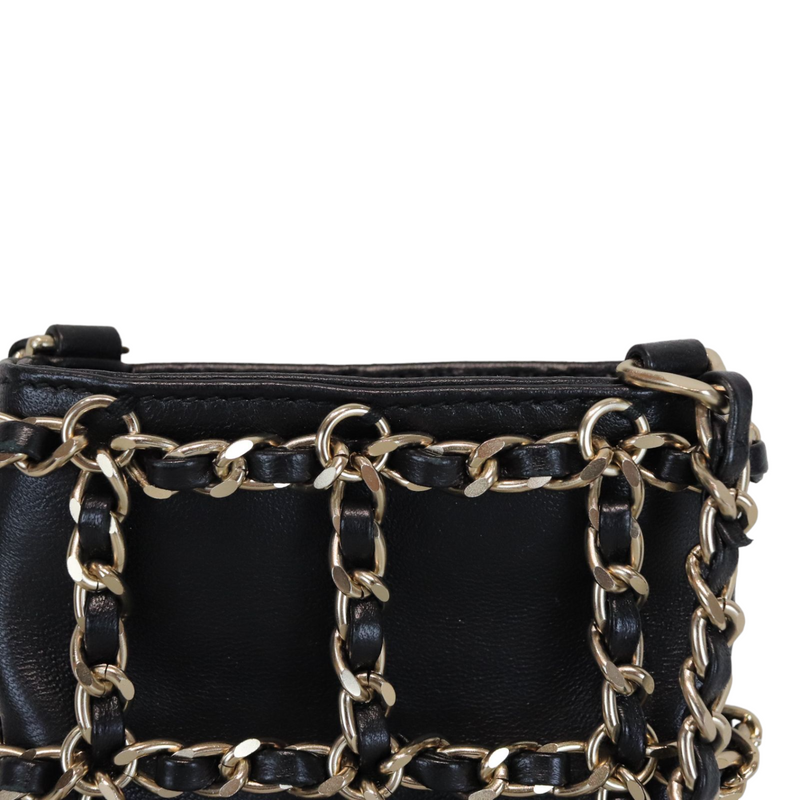 Chanel Classic Mini Rectangular flap bag black lambskin