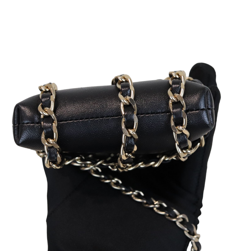Chanel Black Quilted Lambskin Heart Belt Bag, myGemma, SG