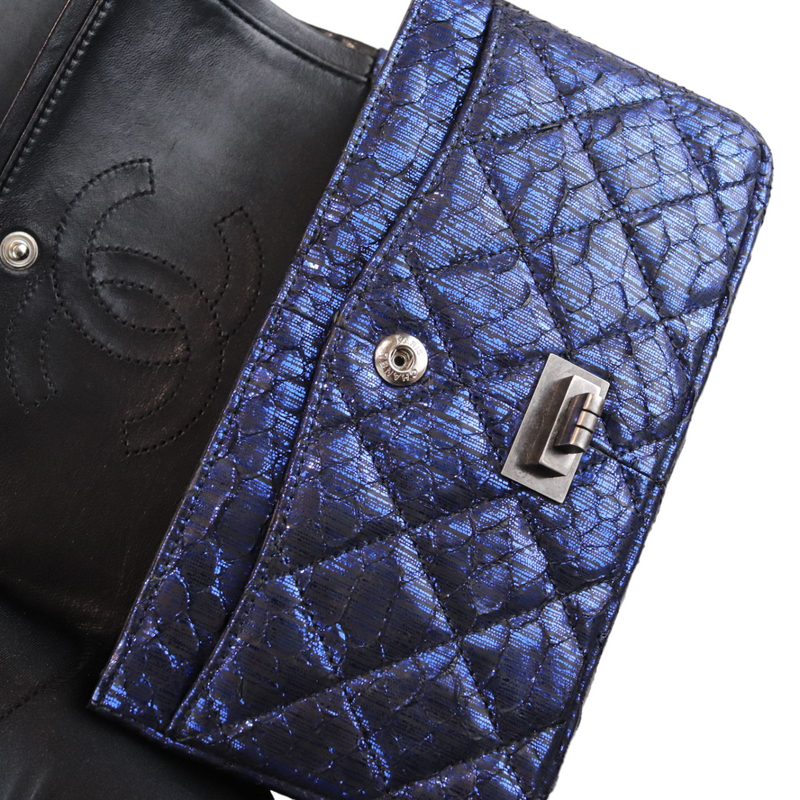 Python Quilted 2.55 Reissue 224 Mini Flap Blue RHW