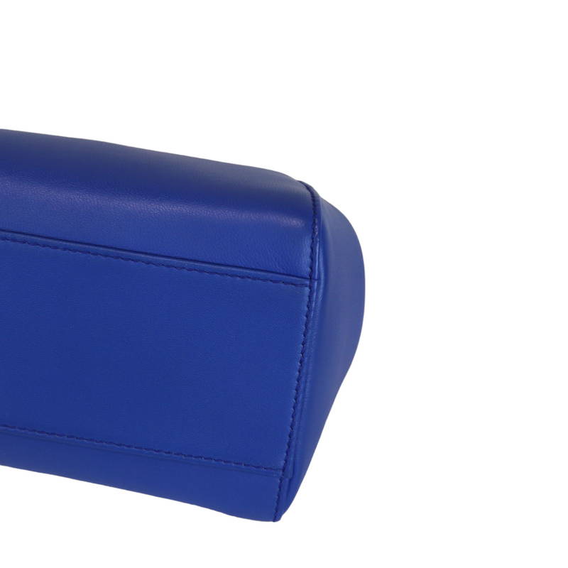 Mini Peekaboo Leather Electric Blue GHW