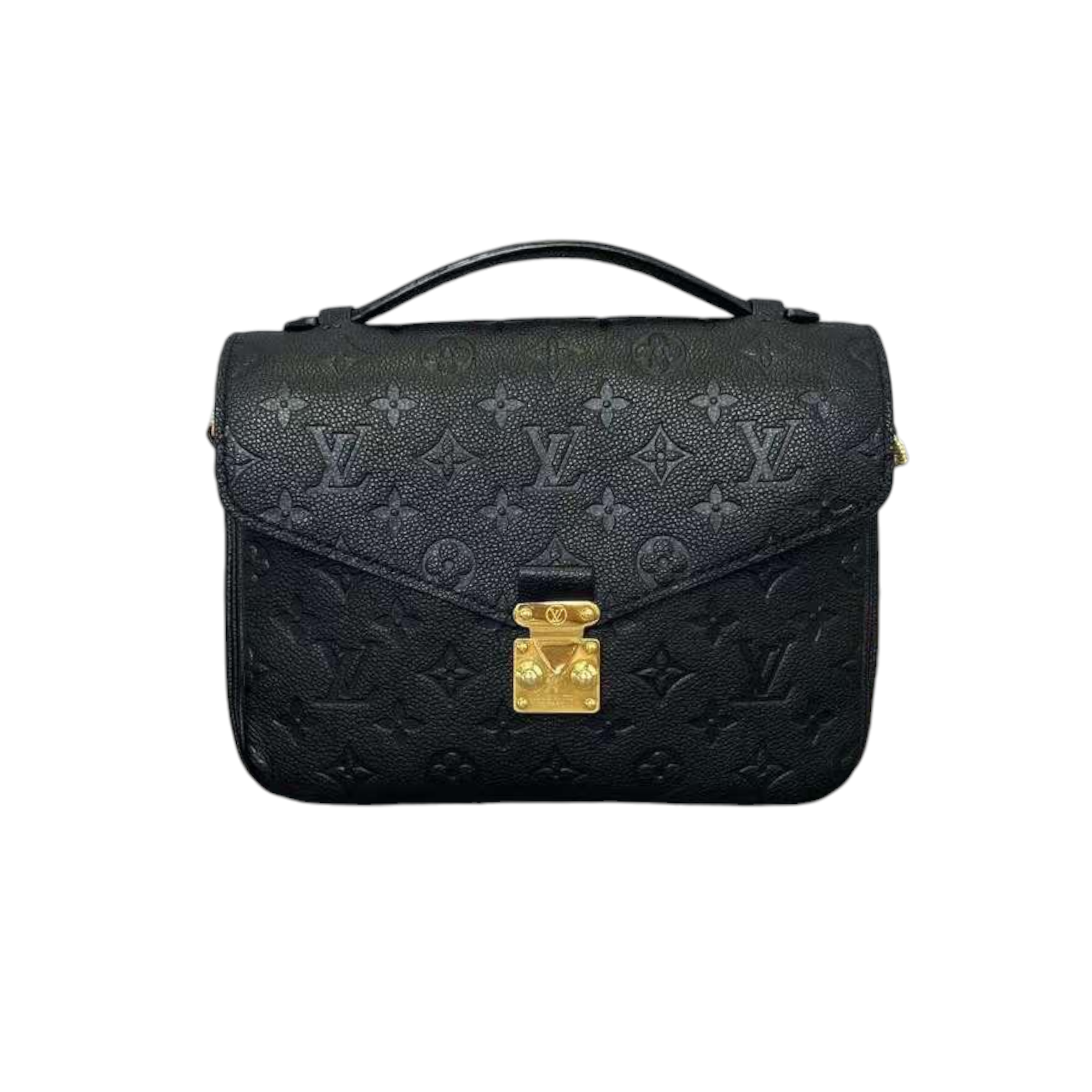 Black Adjustable Leather Strap for LV DE Pochette/Eva, Petite Bags