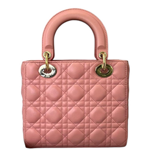 Lambskin Cannage Small My ABC Lady Dior Pink GHW