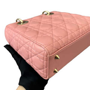 Lambskin Cannage Small My ABC Lady Dior Pink GHW