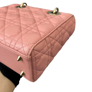 Lambskin Cannage Small My ABC Lady Dior Pink GHW