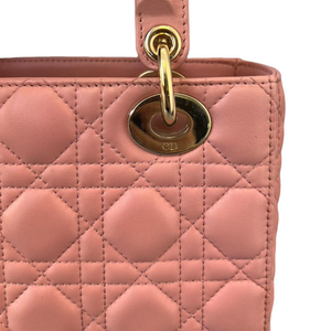 Lambskin Cannage Small My ABC Lady Dior Pink GHW