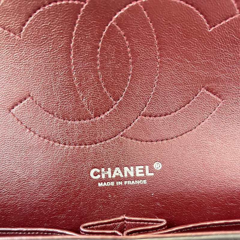Lambskin Quilted Jumbo Classic Double Flap Black SHW