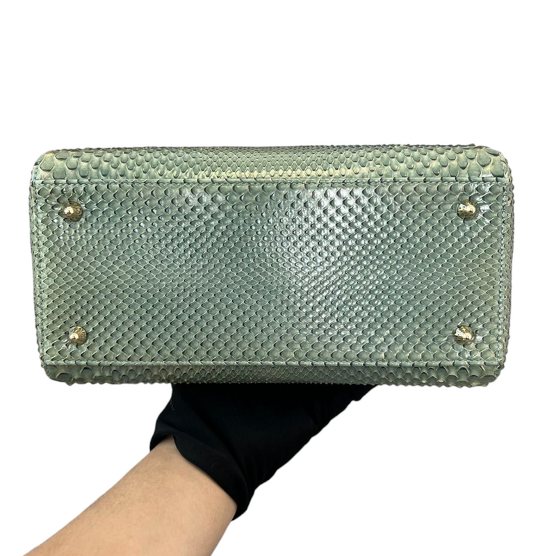 Python Medium Lady Dior Green GHW