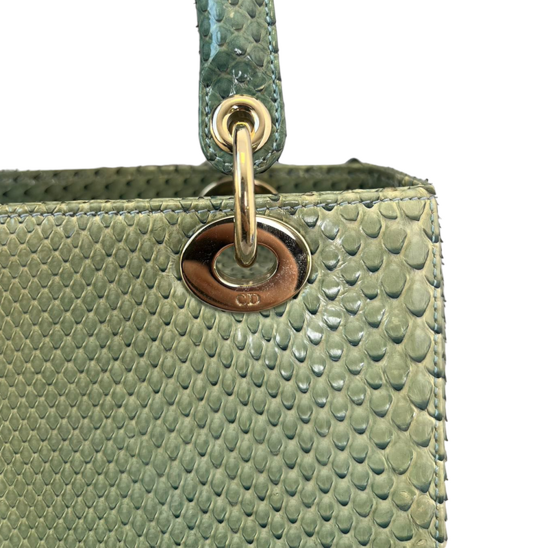 Python Medium Lady Dior Green GHW