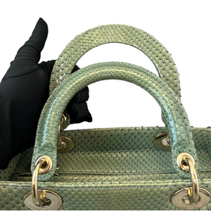Python Medium Lady Dior Green GHW