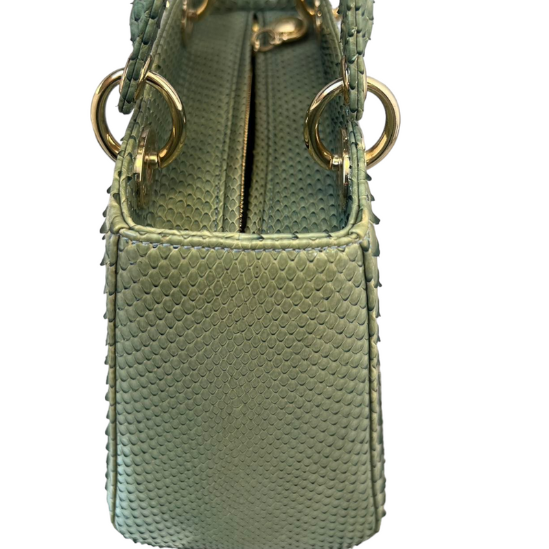 Python Medium Lady Dior Green GHW