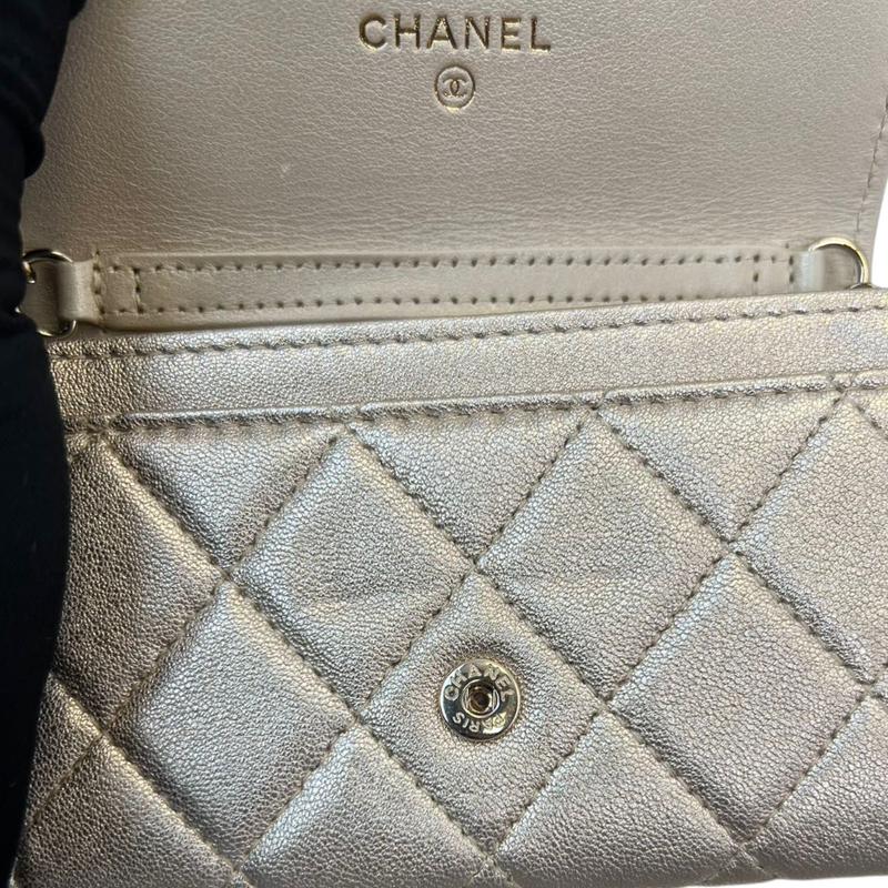 Chanel CC In Love Large Heart Bag Purple Lambskin Light Gold Hardware