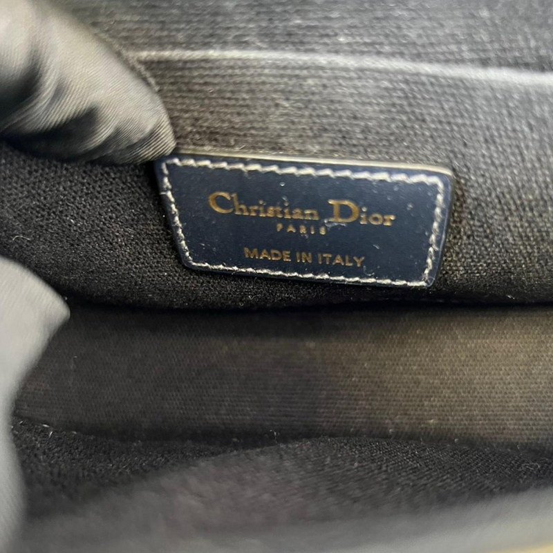 Oblique 30 Montaigne Box Bag Blue GHW