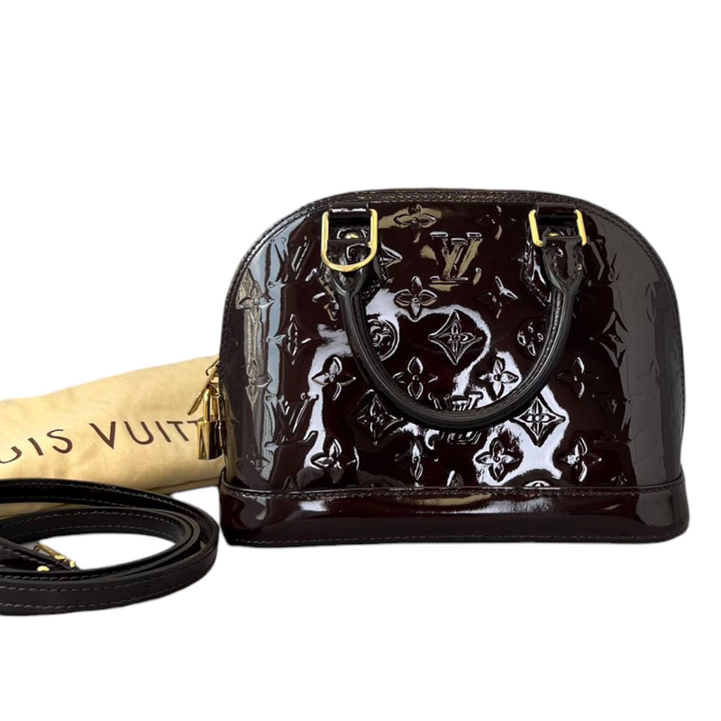 LOUIS VUITTON Alma BB Vernis 1 Year Review Amarante 