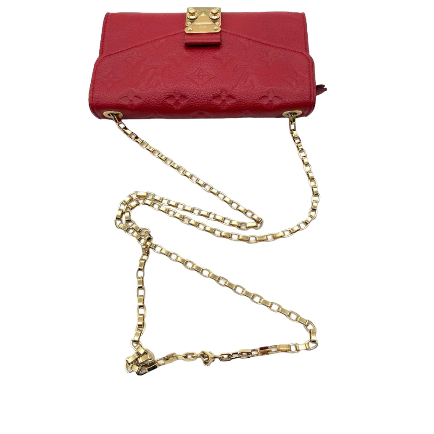 Louis Vuitton WOC Empreinte Saint Germain Pochette Red GHW – Bag Religion