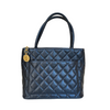 Caviar Quilted Vintage Medallion Tote Black GHW