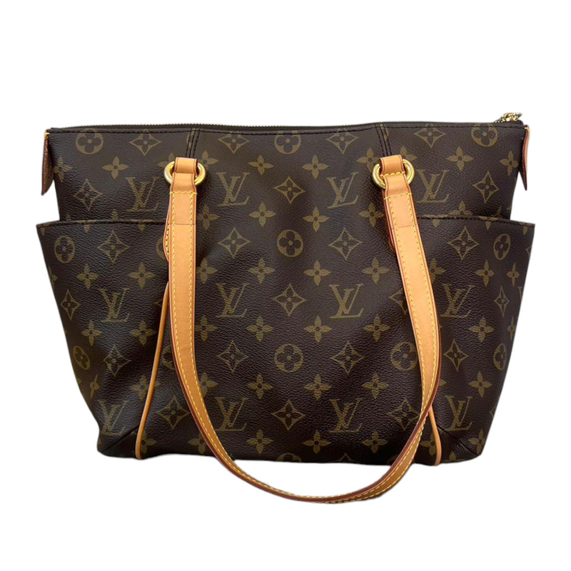 LOUIS VUITTON LUCO TOTE BROWN LEATHER & LV MONOGRAM CANVAS PURSE BAG  POCKETBOOK