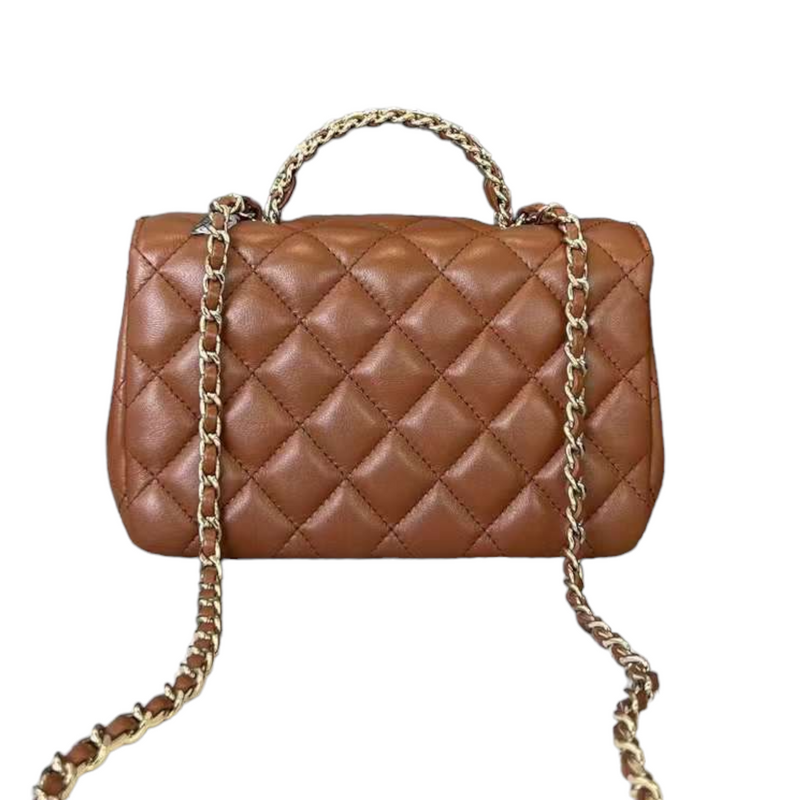 chanel mini rectangular caramel