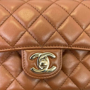 Mini Crystal Top Handle Rectangular Caramel GHW