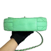 Easy Carry Flap Bag Quilted Snakeskin Medium Green SHW