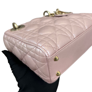 Mini Lady Dior in Baby Pearly Pink GHW