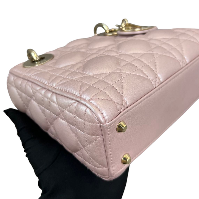 Mini Lady Dior in Baby Pearly Pink GHW