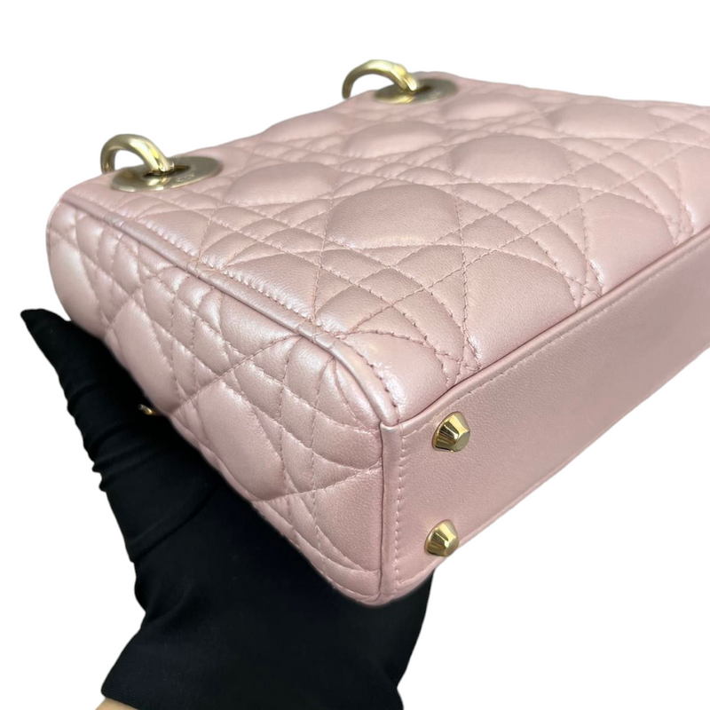 Mini Lady Dior in Baby Pearly Pink GHW