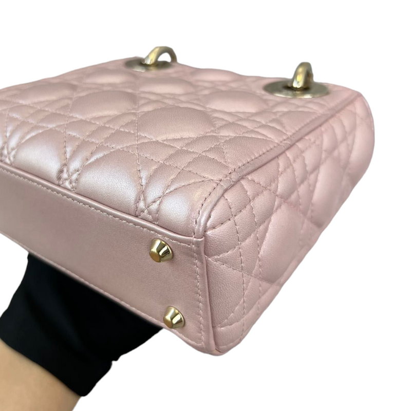 Mini Lady Dior in Baby Pearly Pink GHW