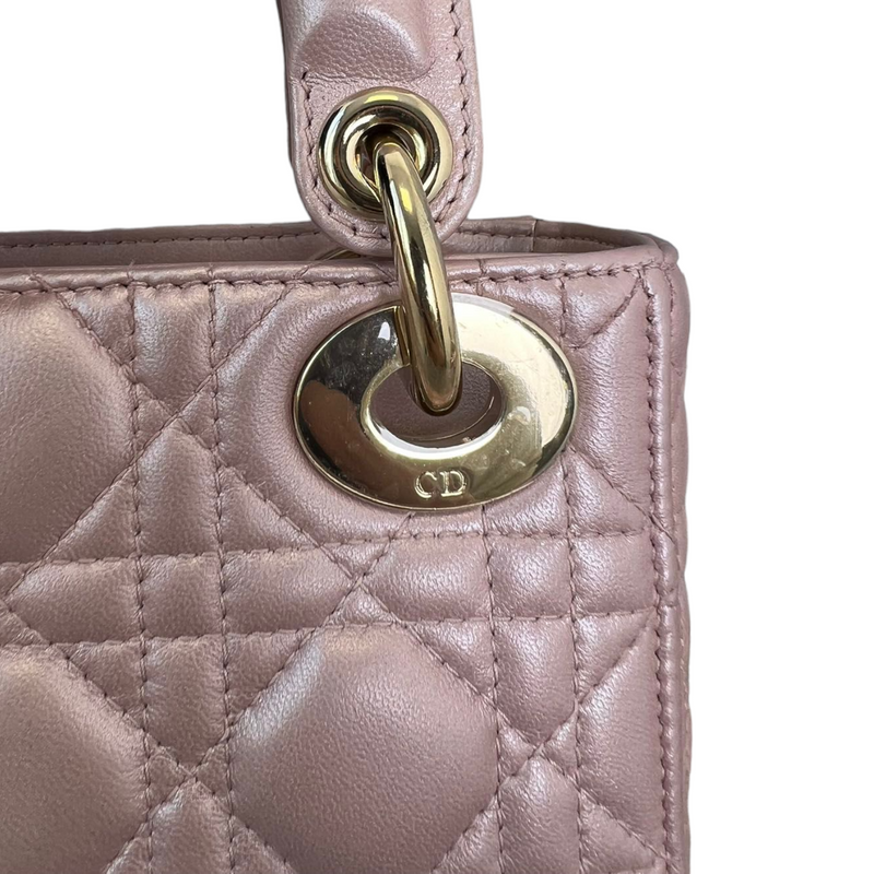 Mini Lady Dior in Baby Pearly Pink GHW