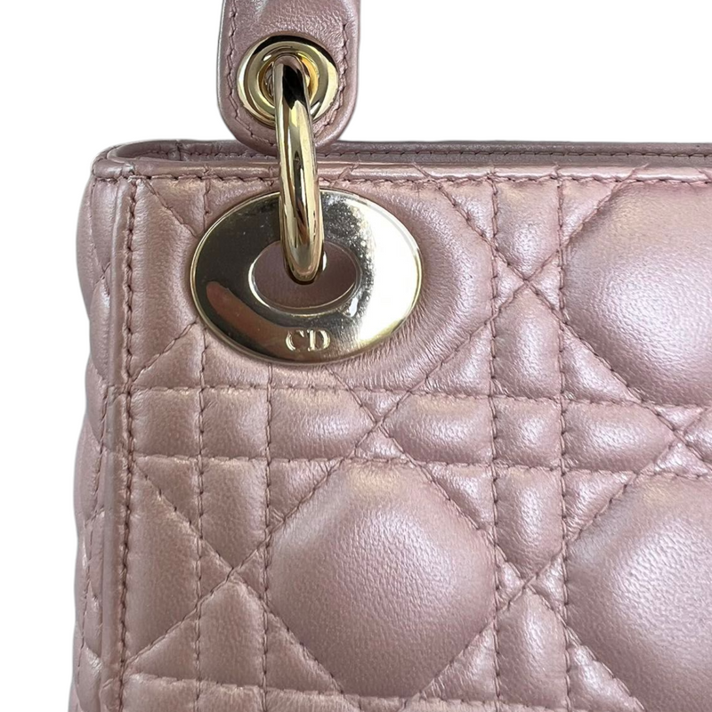 Mini Lady Dior in Baby Pearly Pink GHW