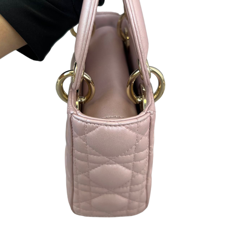 Mini Lady Dior in Baby Pearly Pink GHW