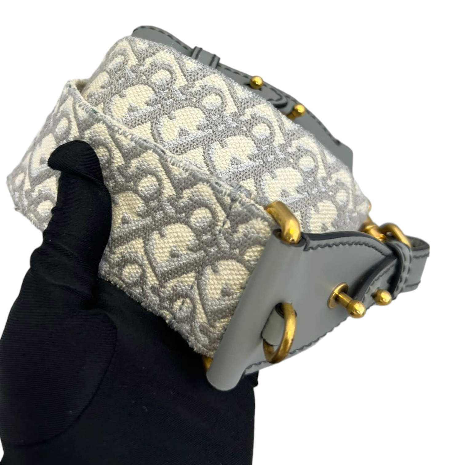 Christian Dior Mini Saddle Bag Black with Additional Strap GHW Bag Religion