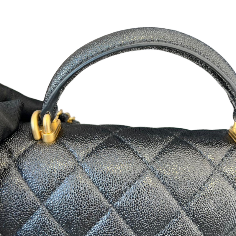 Chanel Small Coco Handle bag Green Leather ref.290963 - Joli Closet