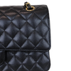 Caviar Quilted Medium Double Flap Black GHW