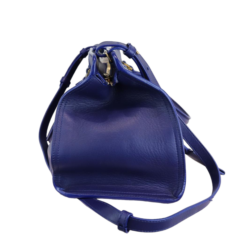 Calfskin Medium Classic Y Cabas Blue GHW