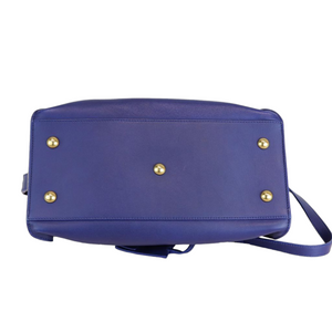 Calfskin Medium Classic Y Cabas Blue GHW