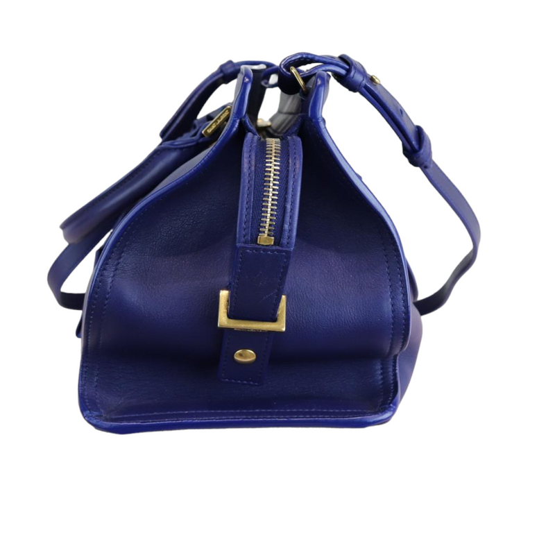 Calfskin Medium Classic Y Cabas Blue GHW