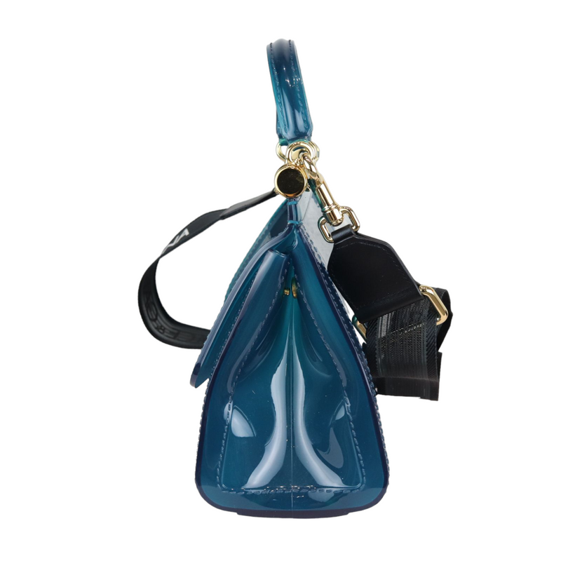 Sicily Rubber Bag Blue GHW