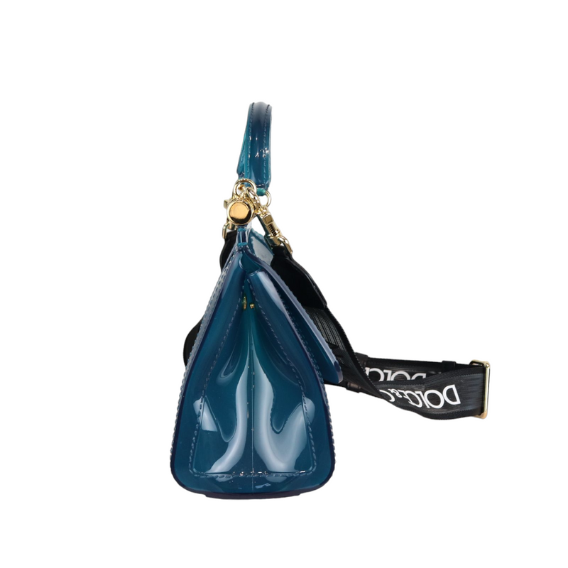 Sicily Rubber Bag Blue GHW